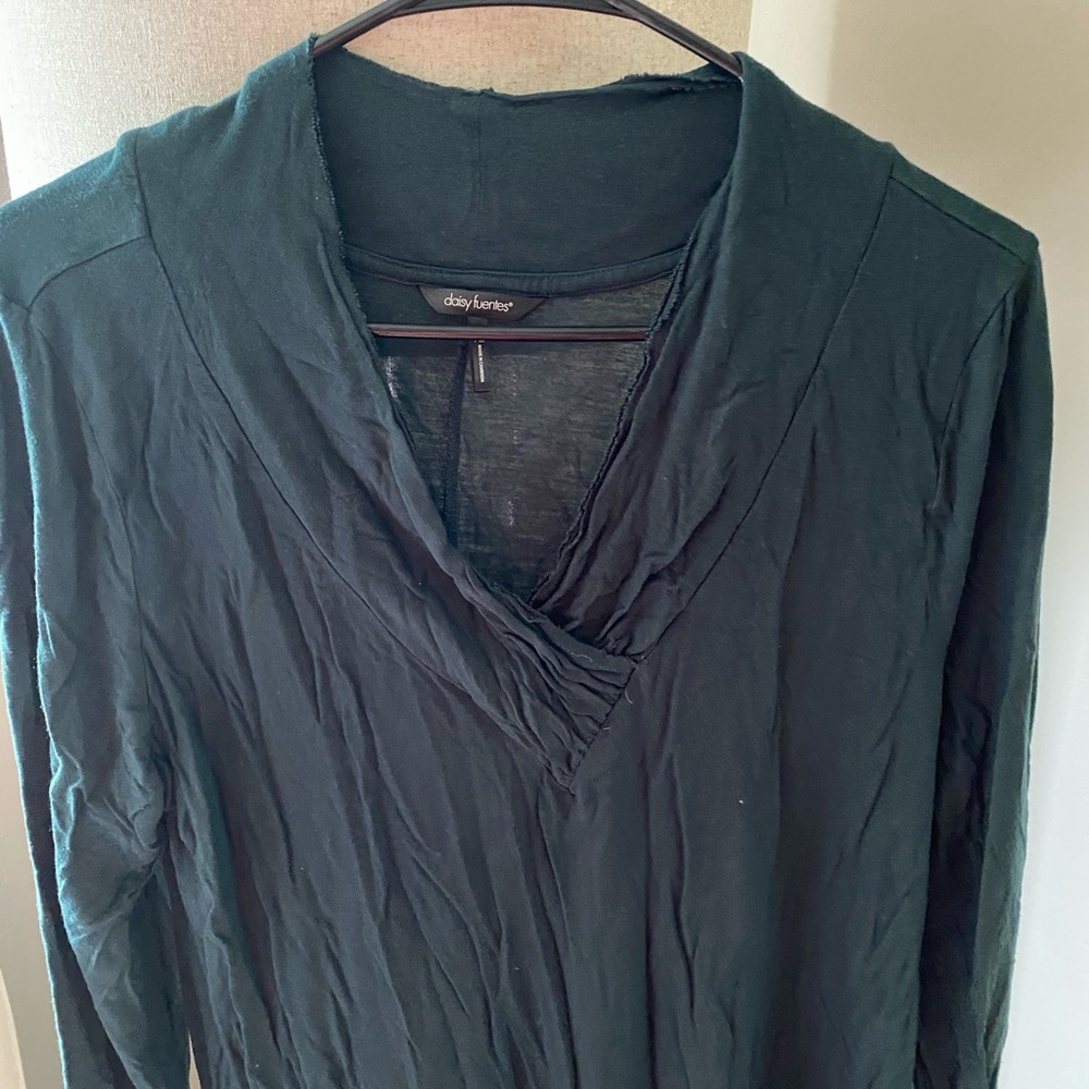 Forest green blouse